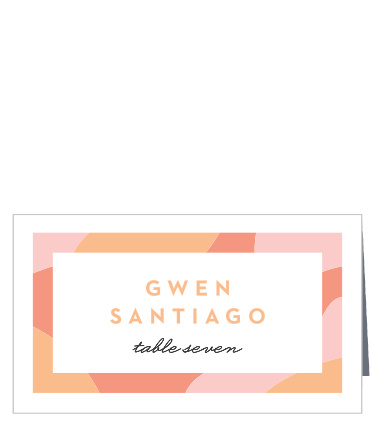 Transparent Text Place Cards
