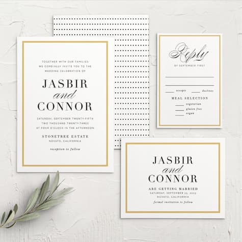 Classic Frame Wedding Invitations