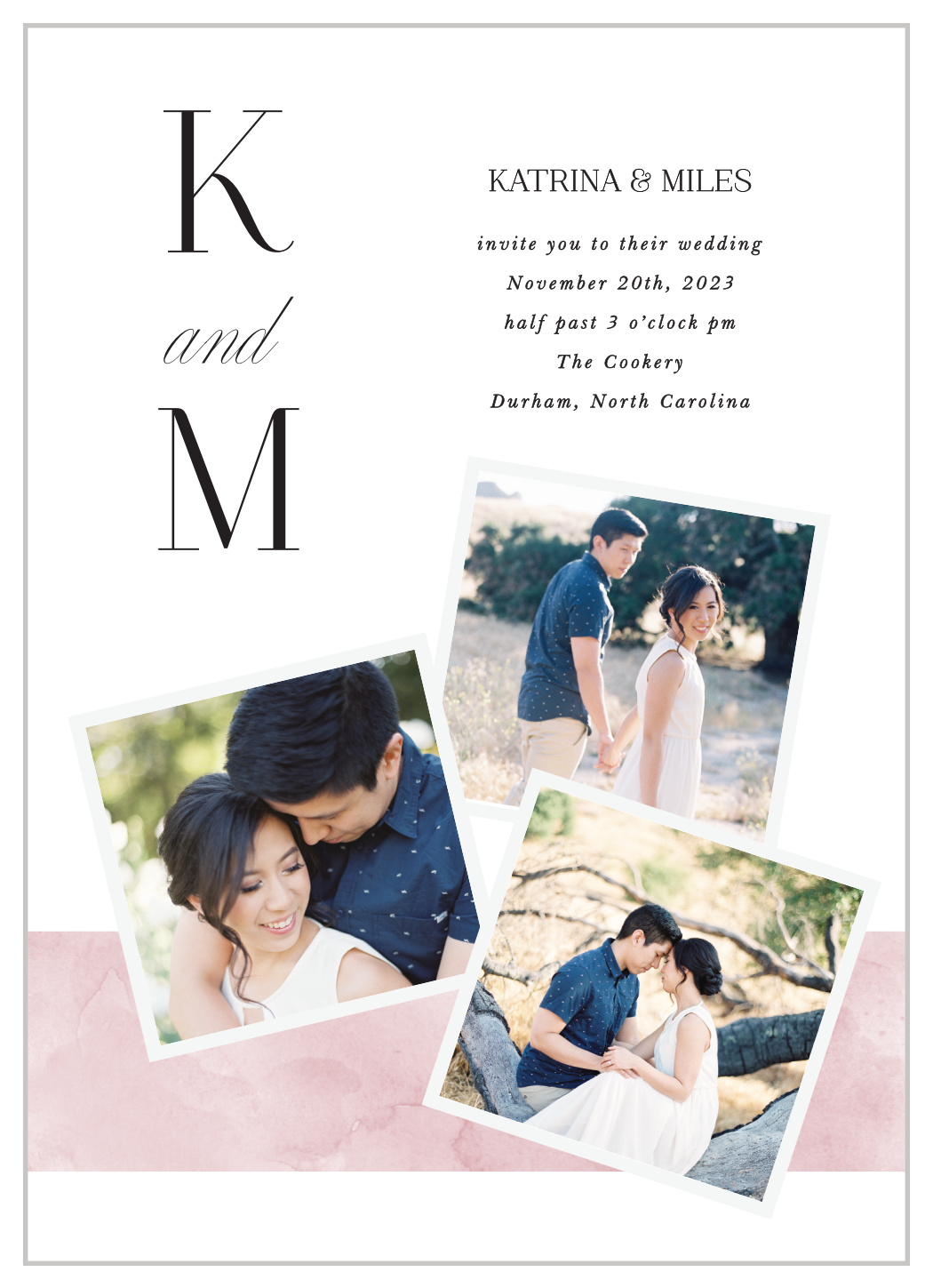 Colorful Band Wedding Invitations