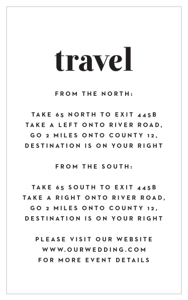Modern Typeface Direction Cards