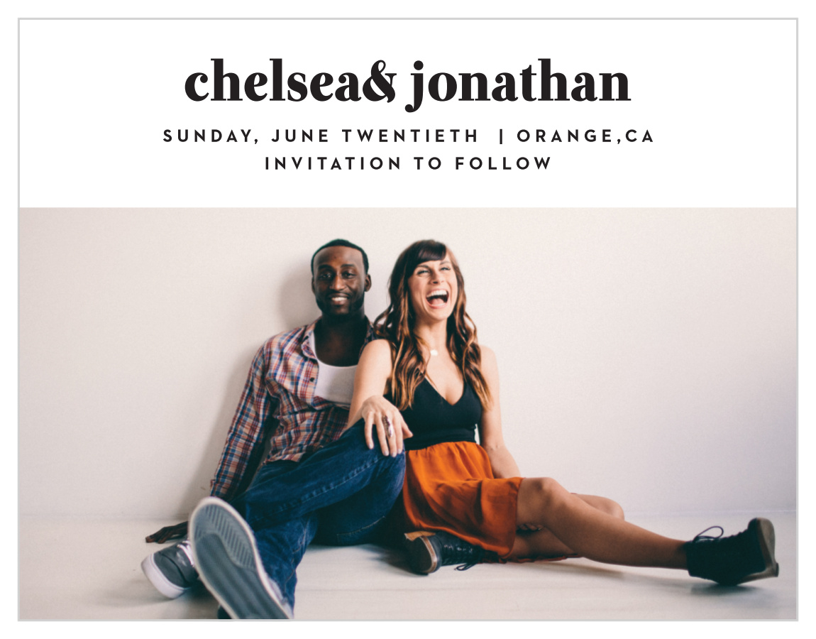 Modern Typeface Save the Date Magnets