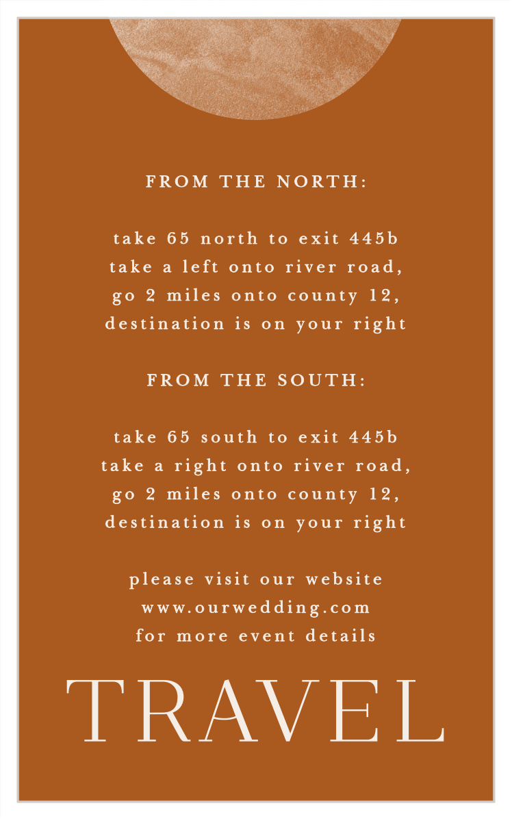 Earthy Mod Direction Cards