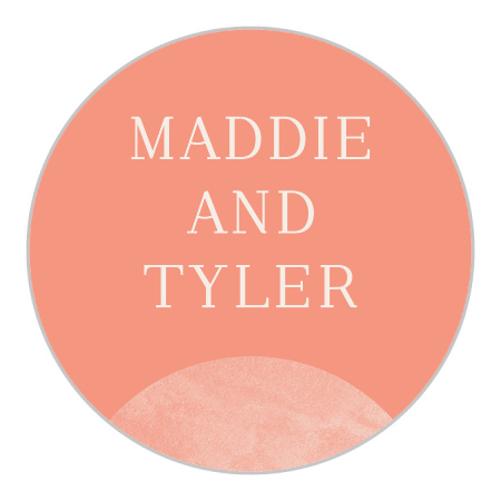 Earthy Mod Wedding Stickers