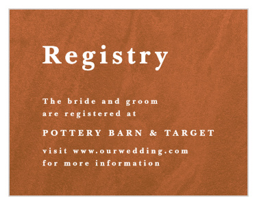 Sandstone Rust Registry Cards