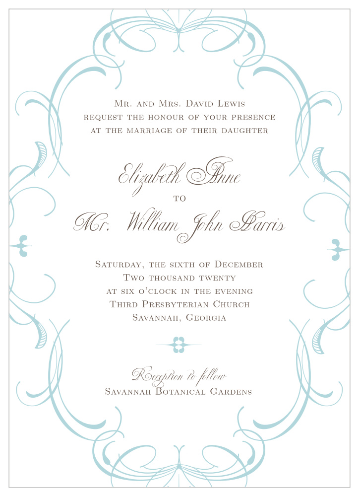 Flourish Charm Wedding Invitations