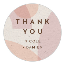 Seal envelopes or gift family and friends with a memento of your special day with our Mod Shapes Wedding Stickers.