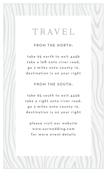 Wood Plank Direction Cards