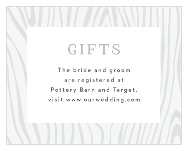 Wood Plank Registry Cards