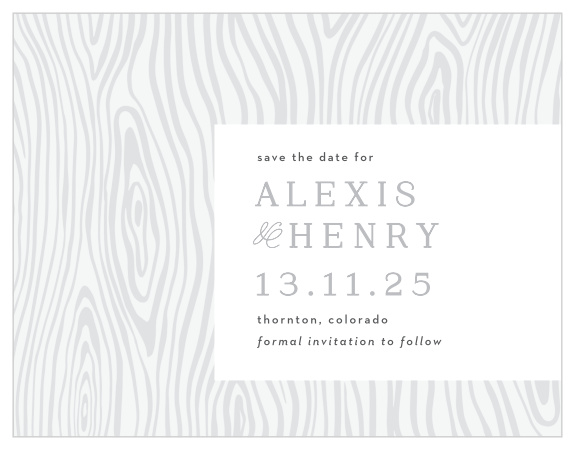 Family and friends are sure to mark their calendars for your wedding when you send out our Wood Plank Save the Date Magnets.
