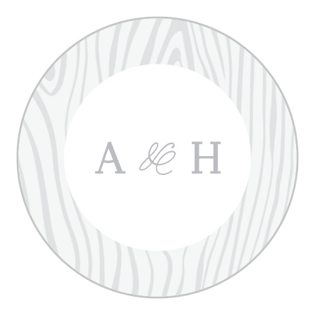 Wood Plank Wedding Stickers