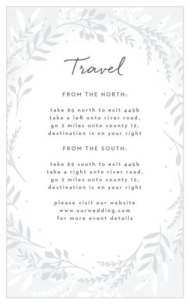 Icy Wreath Direction Cards
