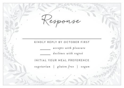 Icy Wreath Response Cards