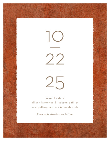 Mark a spot on everyone's calendar with our Red Rock Save the Date Magnets.