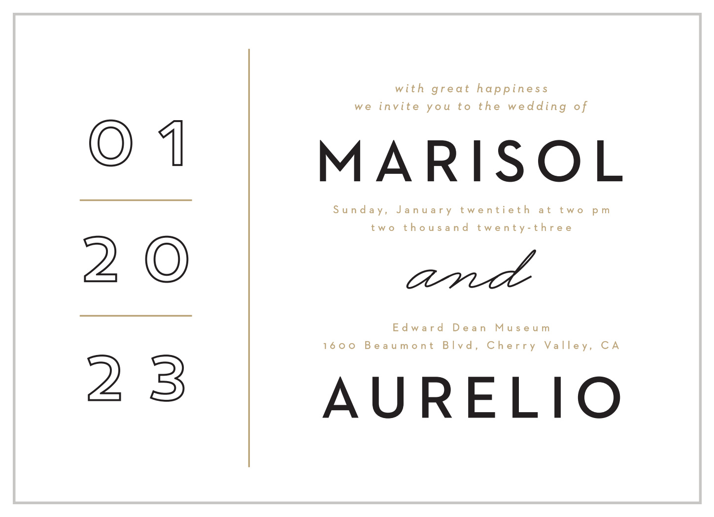 Mod Grid Wedding Invitations