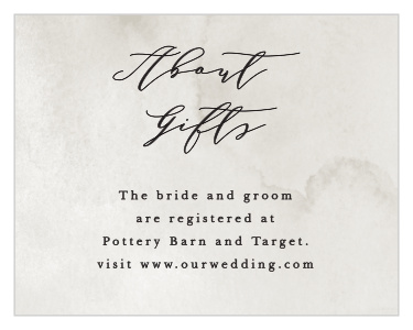 Passionate Forever Registry Cards
