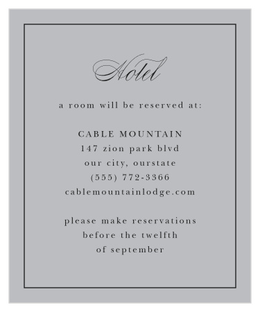 Etched Peony Accommodation Cards