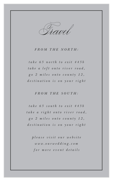 Etched Peony Direction Cards