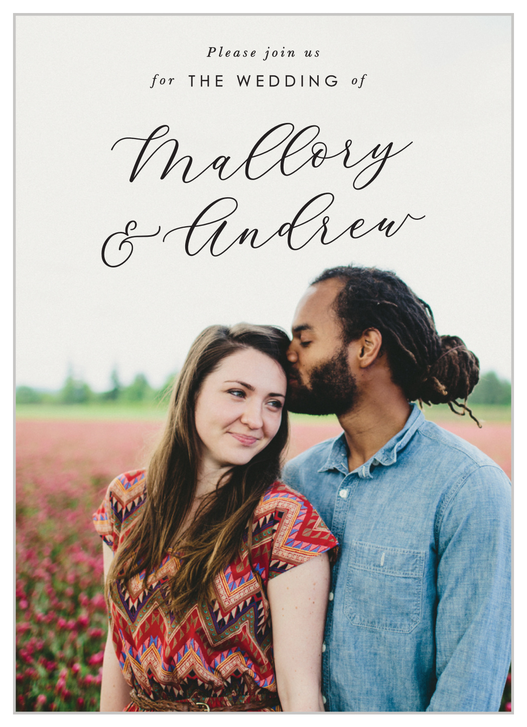 Lovely Photo Wedding Invitations