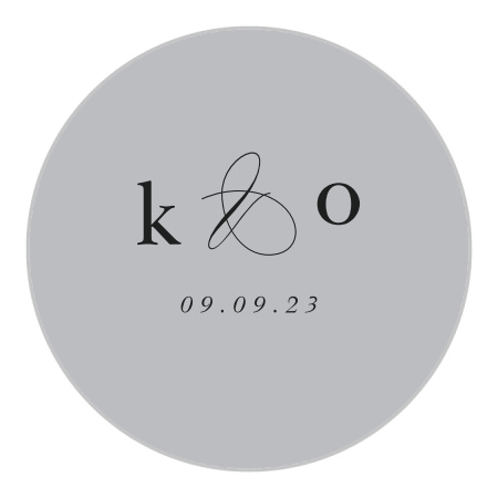 Etched Peony Wedding Stickers
