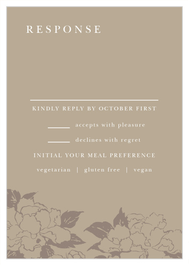 Gather all the guest information you need with our Garden Roses Response Cards.