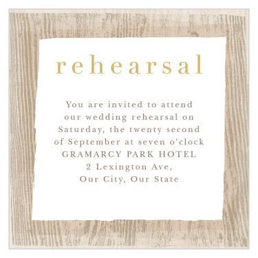 Wood Collage Rehearsal Cards
