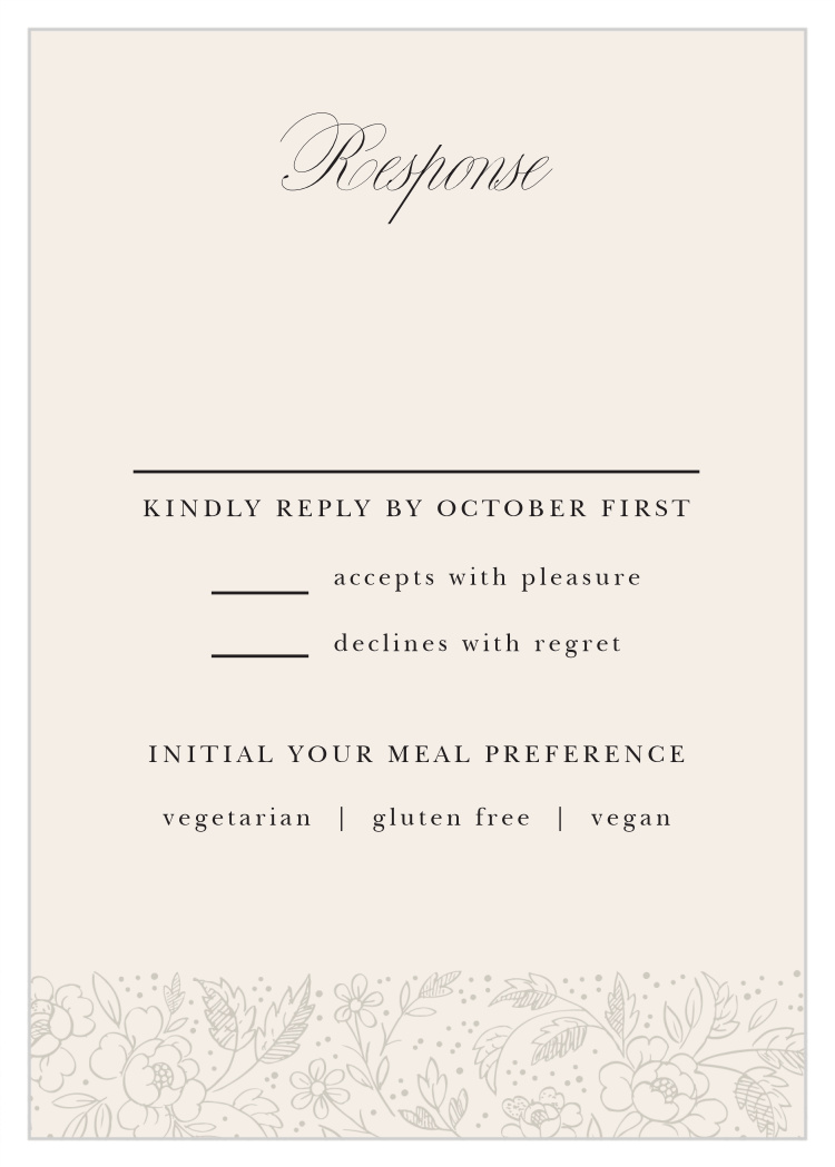 Botanical Border Response Cards