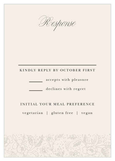 Botanical Border Response Cards