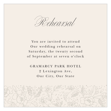 Botanical Border Rehearsal Cards