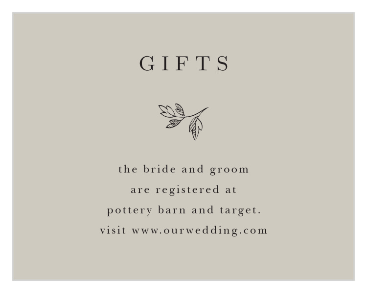 Botanical Border Registry Cards