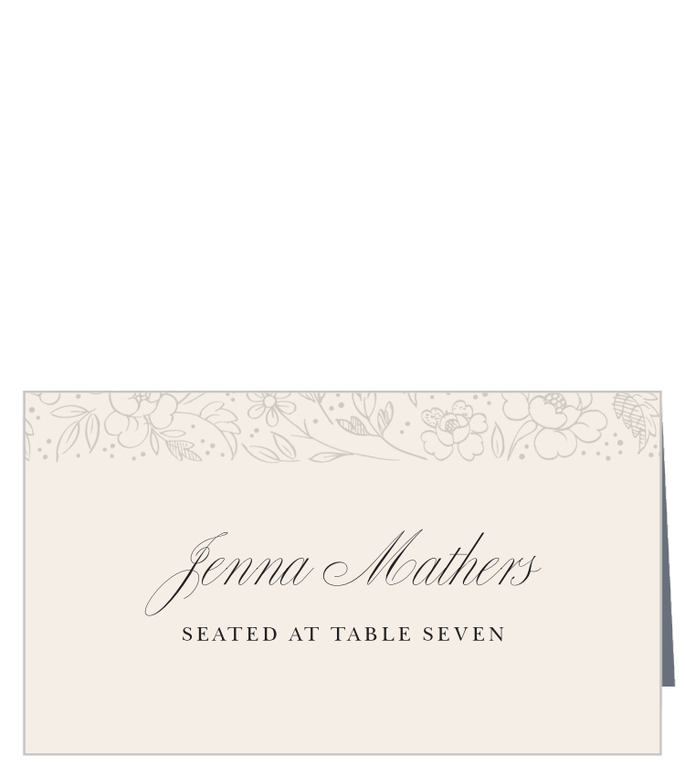 Botanical Border Place Cards