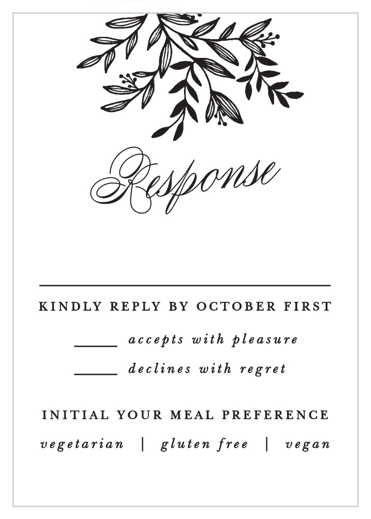 Pen Drawn Response Cards