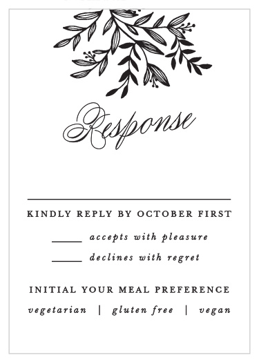 Pen Drawn Response Cards