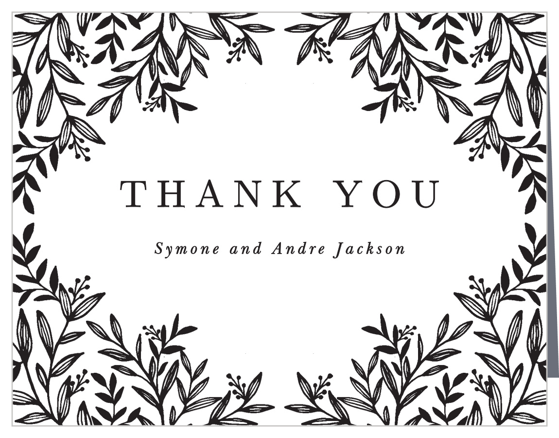 Pen Drawn Wedding Thank You Cards