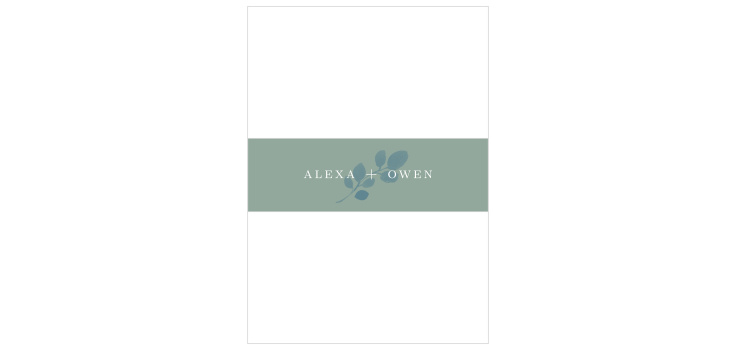 Aspen Trees Wedding Belly Bands