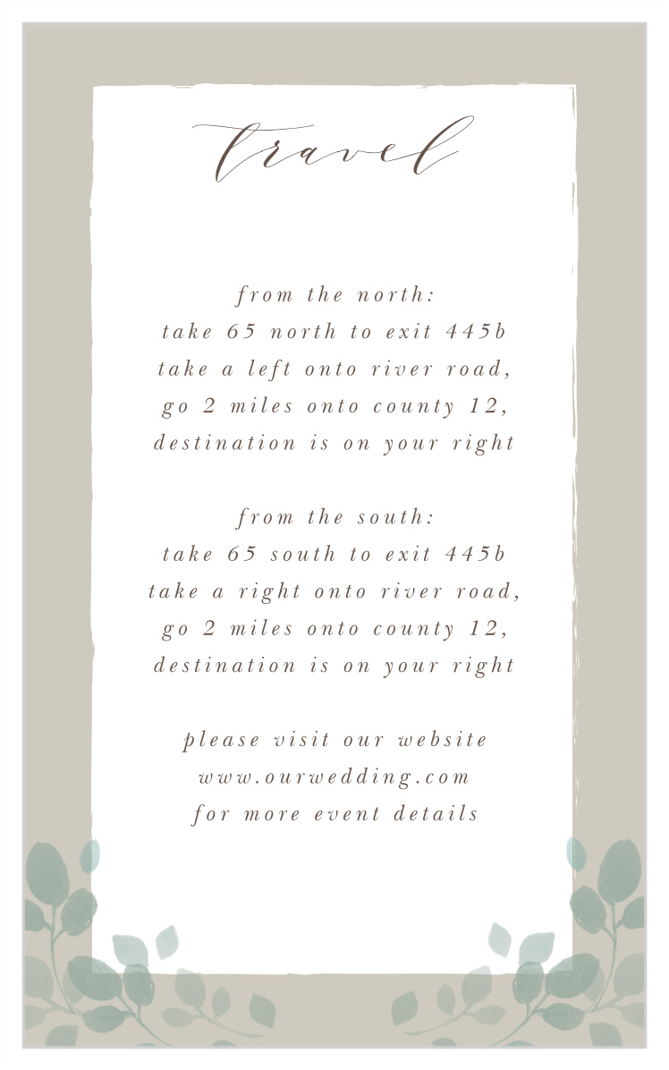 Aspen Trees Direction Cards