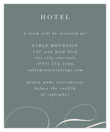 Ornate Framing Accommodation Cards