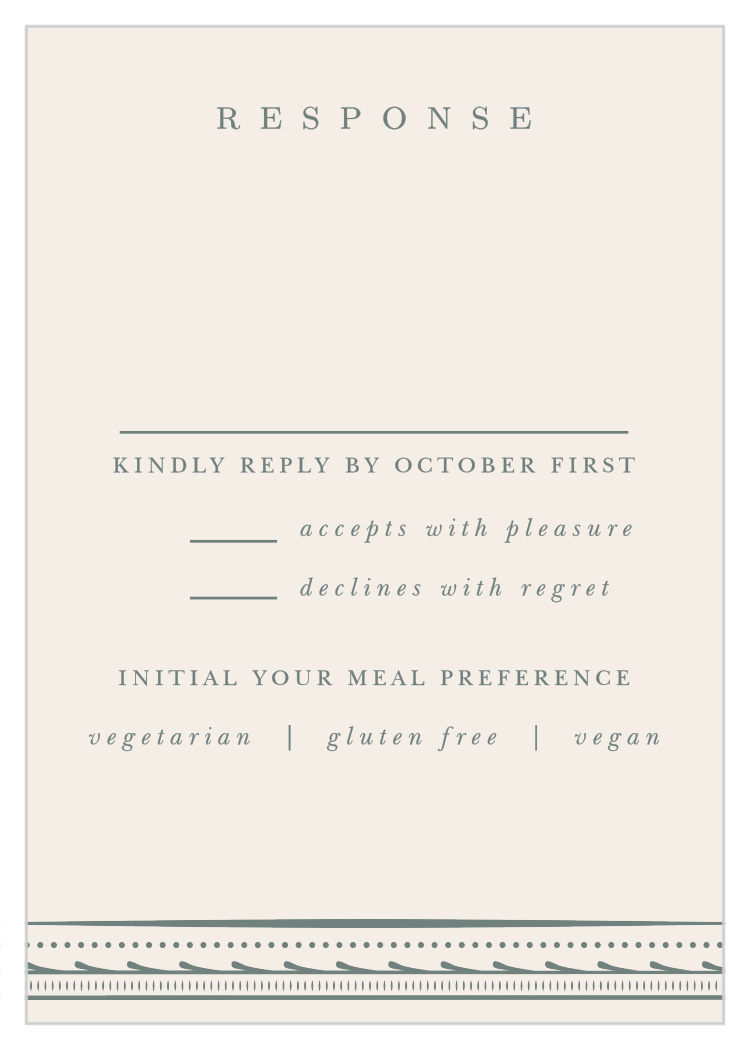 Ornate Framing Response Cards