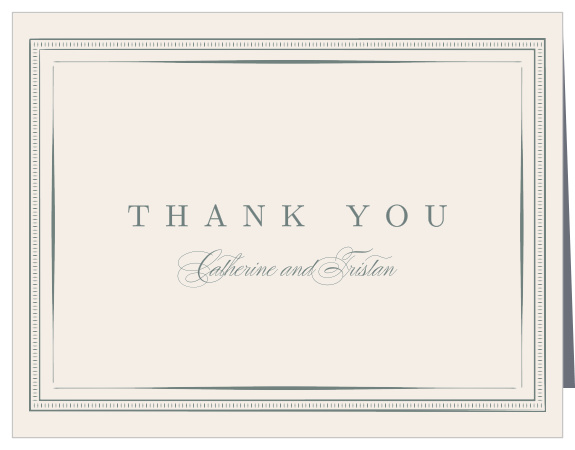Ornate Framing Wedding Thank You Cards