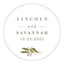 The Elegant Wreath Wedding Stickers are the perfect accessory for your wedding day or for invitation envelopes! 