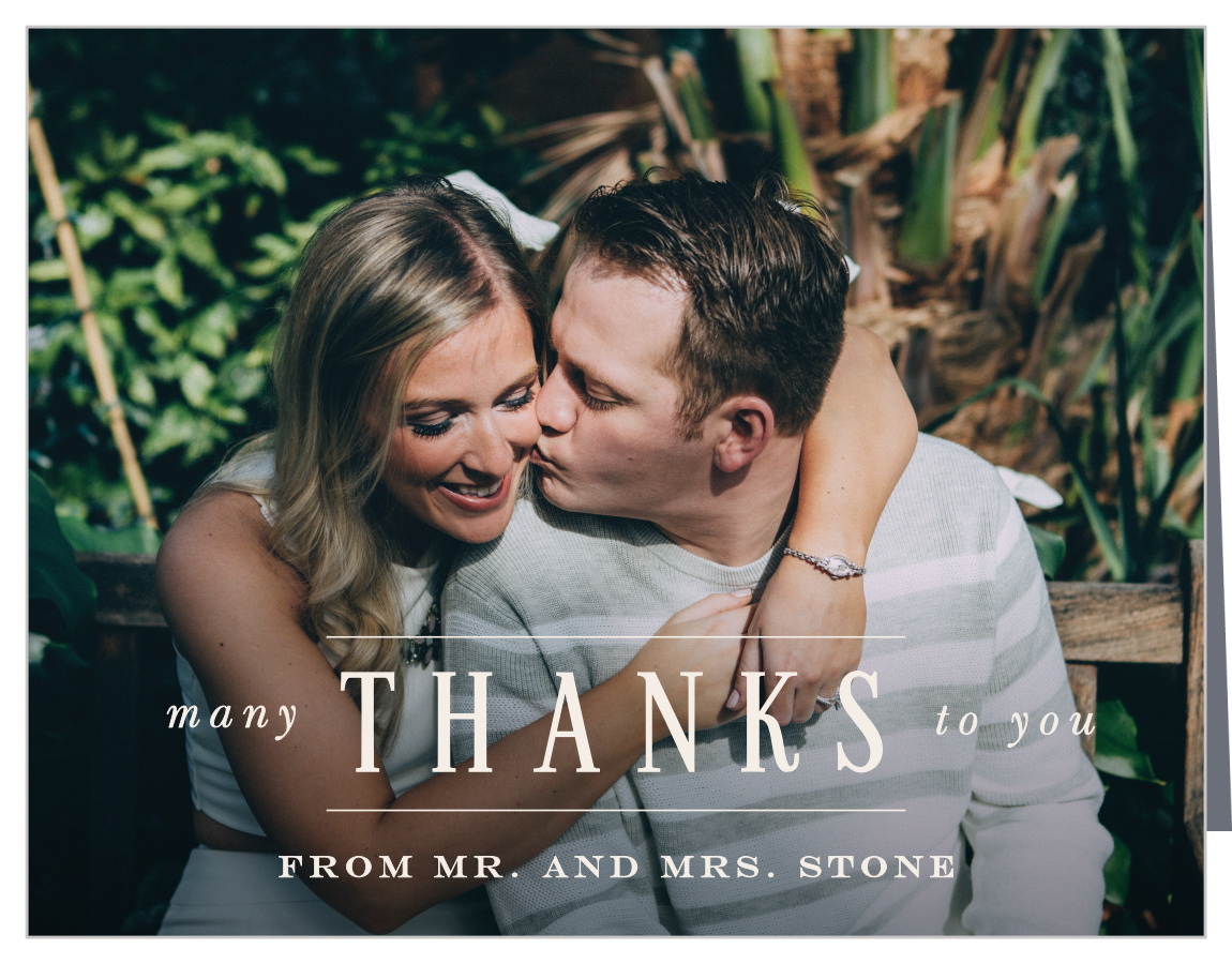 Formal Charm Wedding Thank You Cards