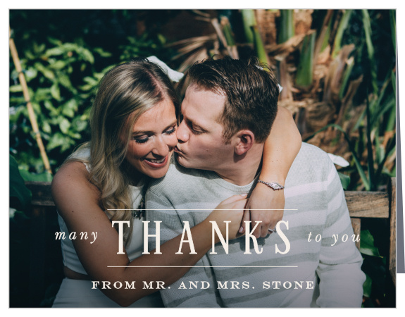 Formal Charm Wedding Thank You Cards