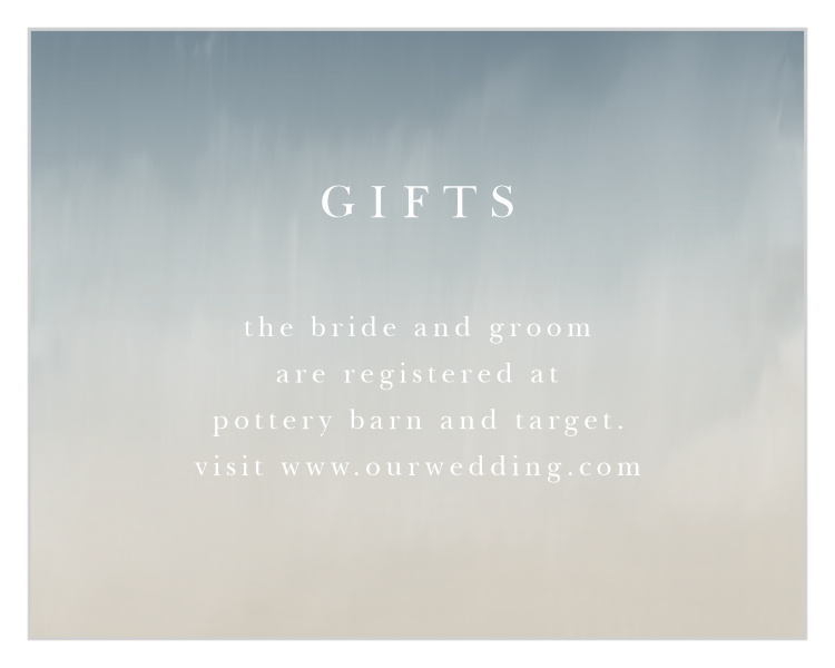 Soft Mist Registry Cards