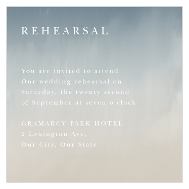 Soft Mist Rehearsal Cards