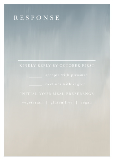 Soft Mist Response Cards
