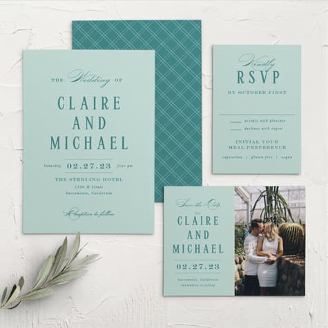 Formal Charm Wedding Invitations