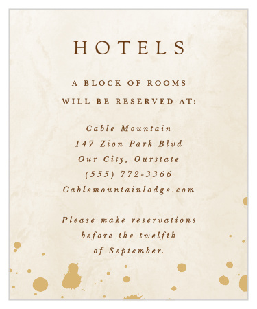 Painted Stone Accommodation Cards