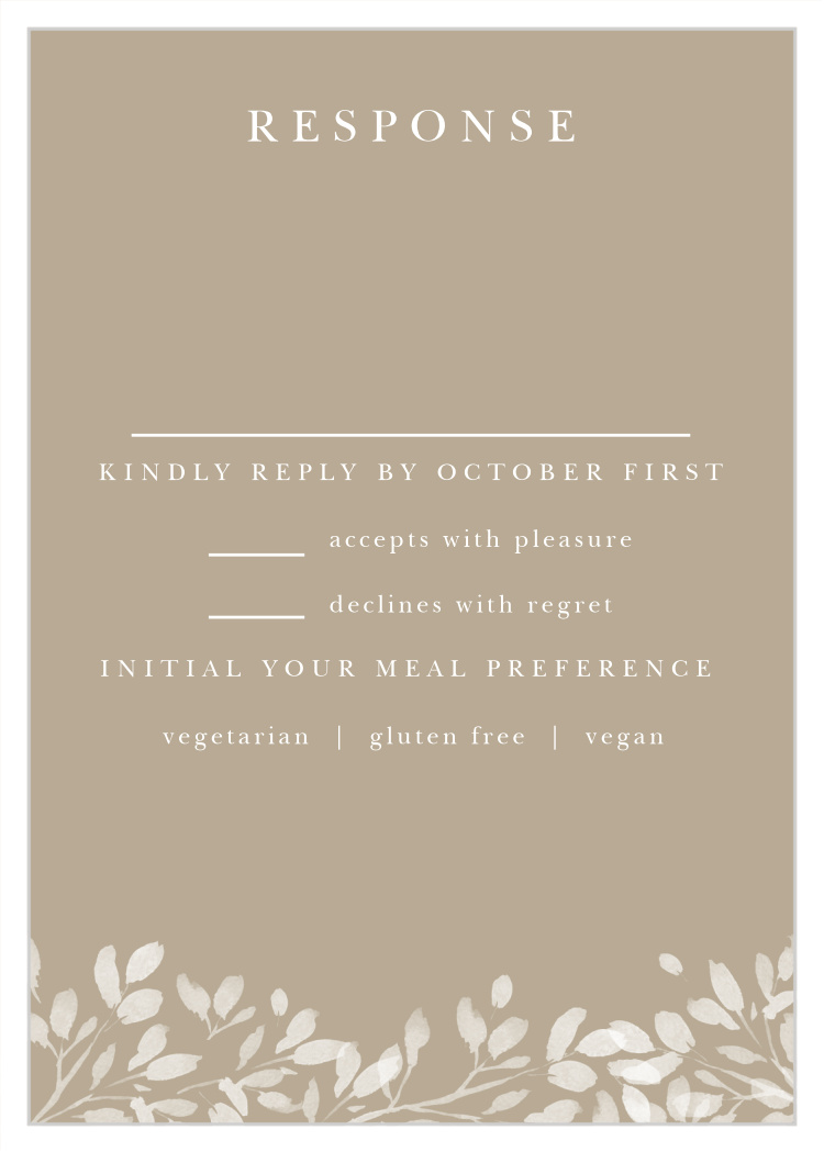 Hanging Canopy Response Cards