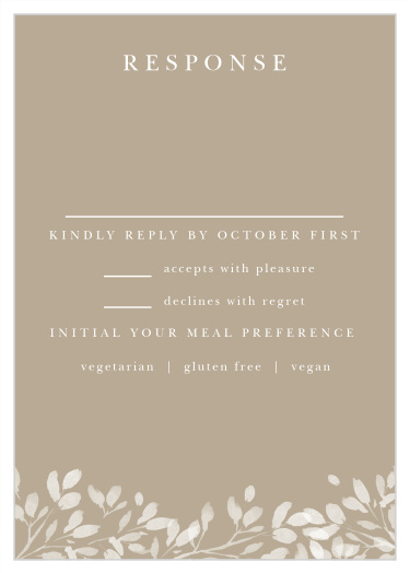 Hanging Canopy Response Cards