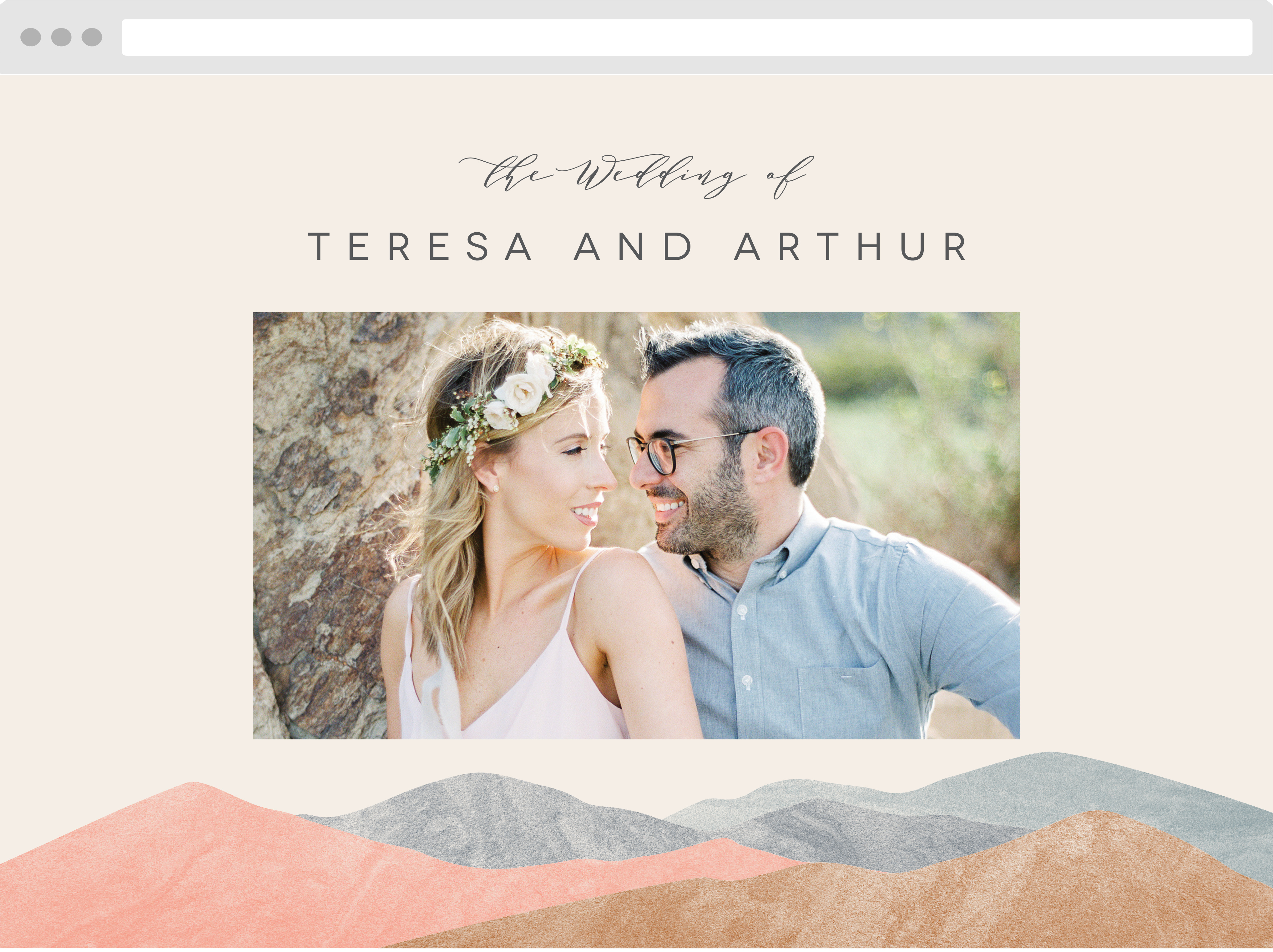 Mystic Mountains Wedding Website