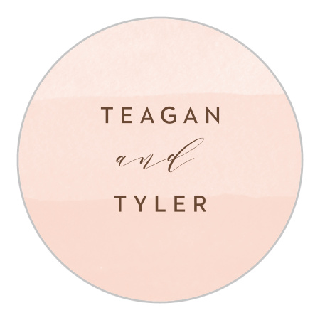 Dried Foliage Wedding Stickers